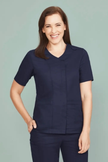 Picture of Biz Care, Parks Womens Zip Front Scrub Top